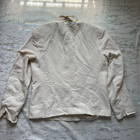 Jones New York Silk and Linen collarless blazer - Picture 14 of 14